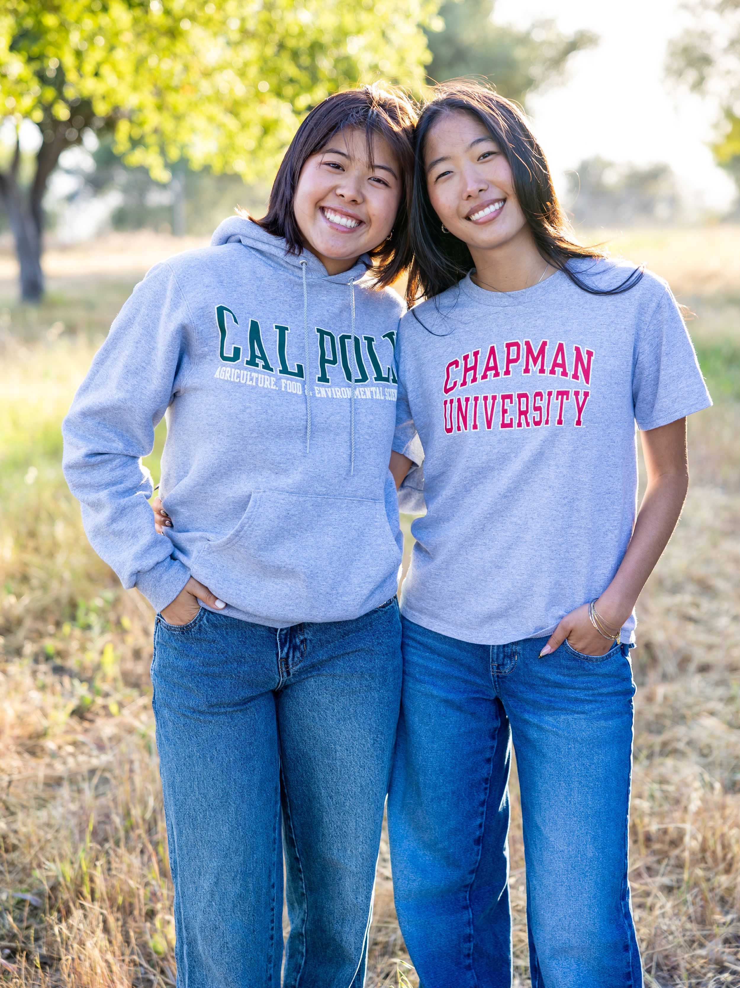 High school senior session in Ladera Ranch with twin sisters