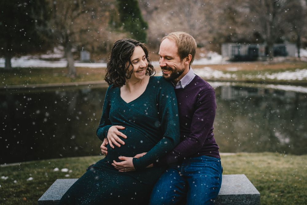 memory grove Salt Lake City utah maternity photos by Michelle Deppe Photography.