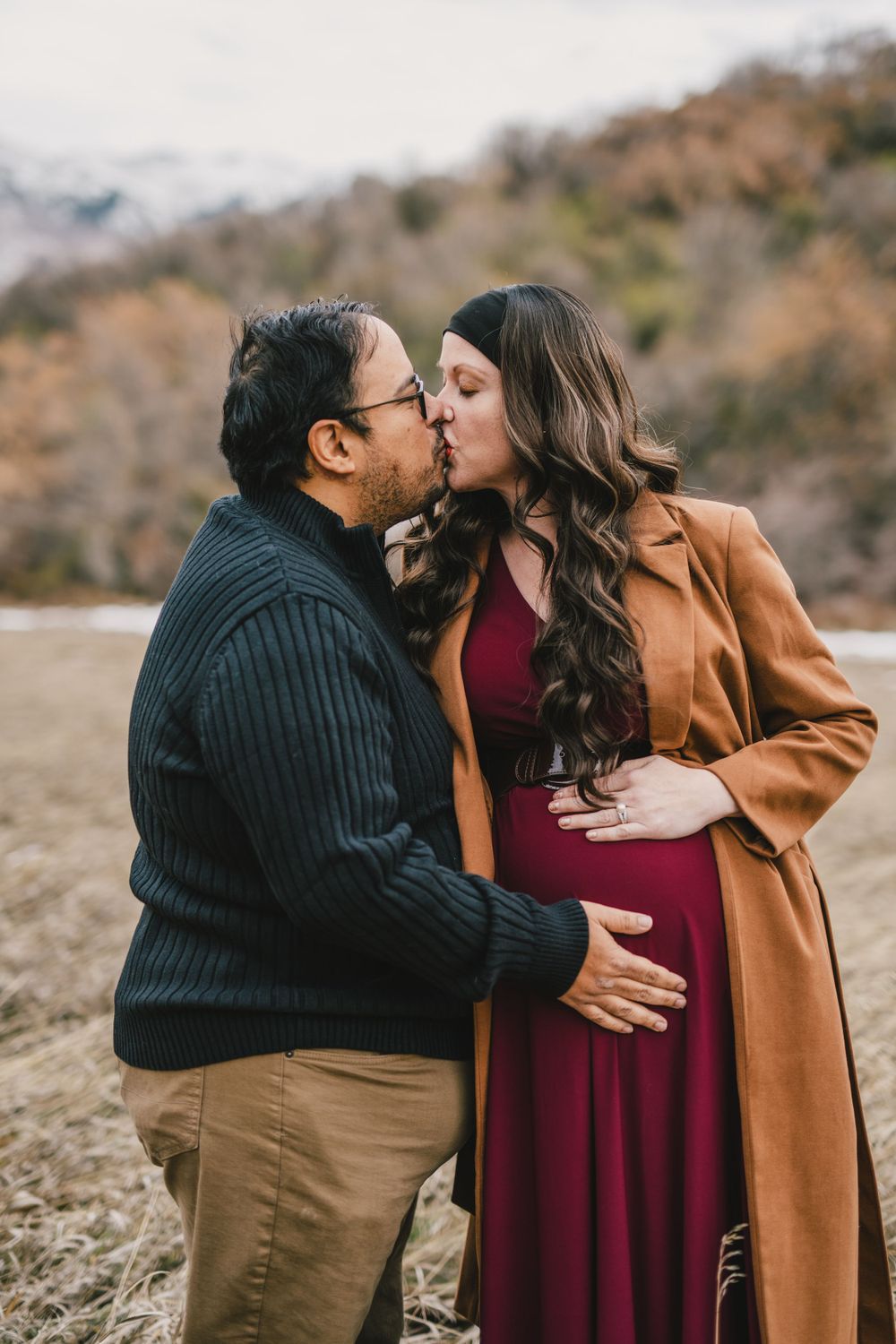 Kay's creek parkway for maternity photos with Michelle Deppe Photography in Layton Utah.