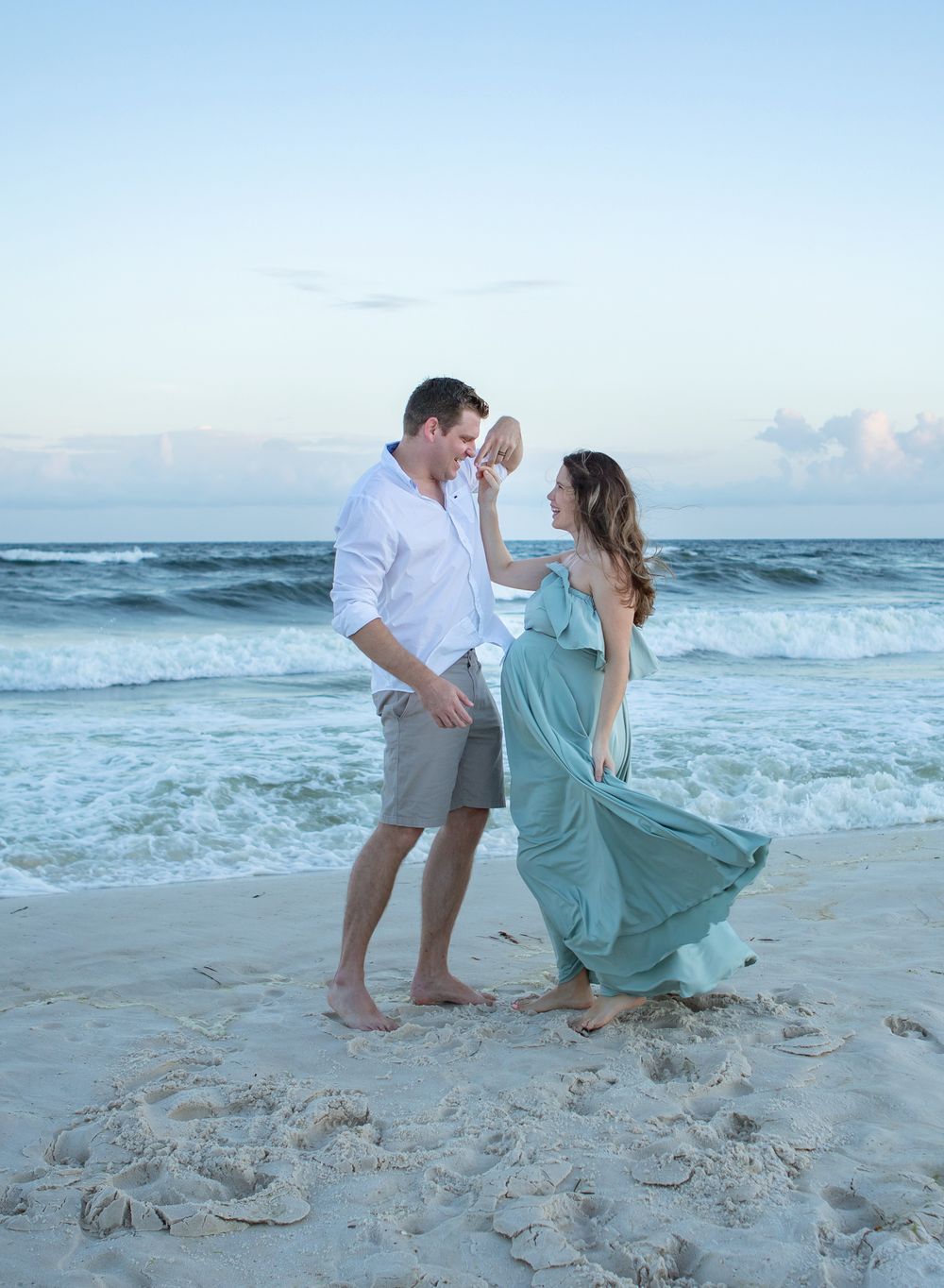 fun Perdido Key maternity photography session