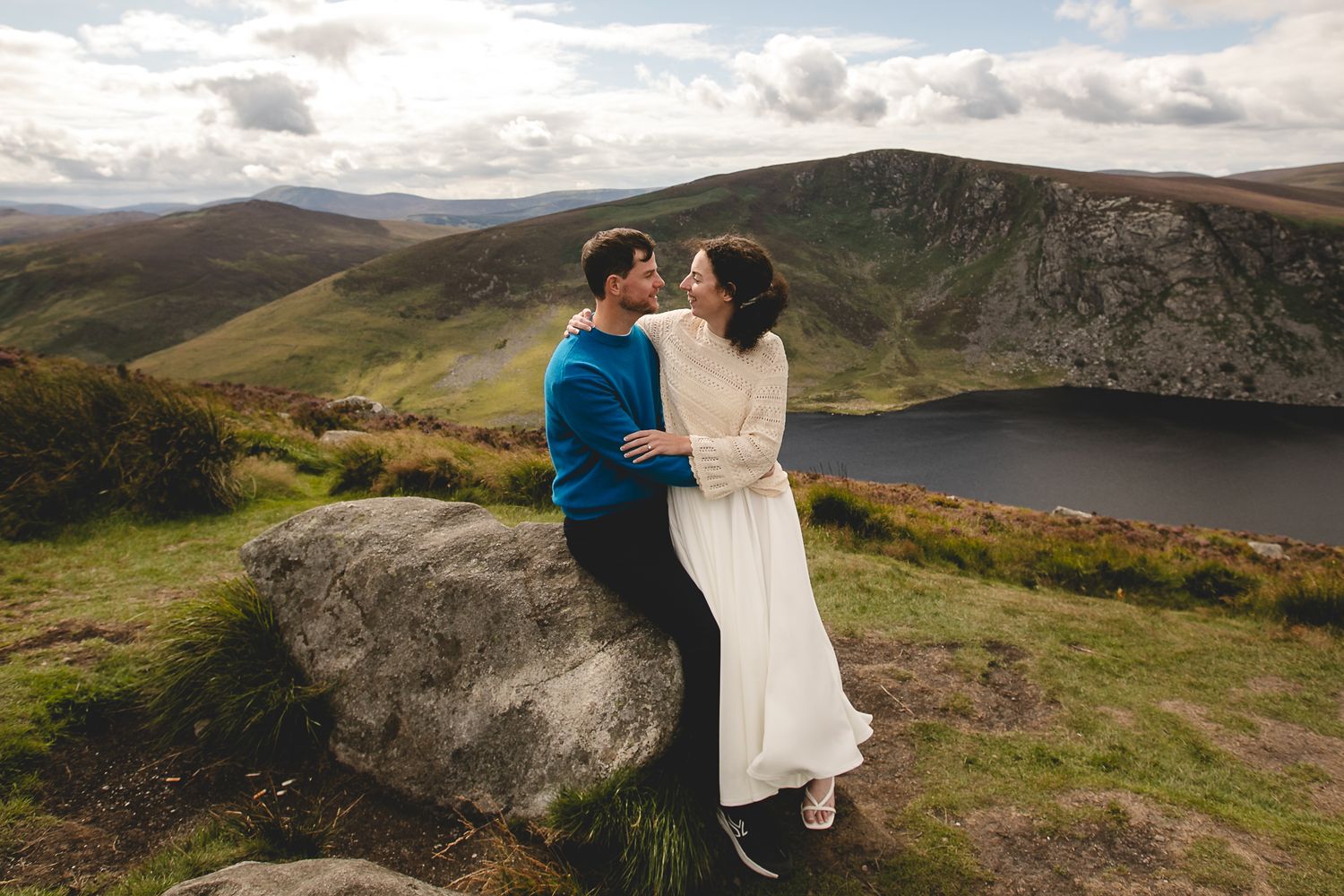 Lough Tay engagement photography