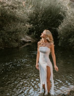 This senior photo session in this creek had the light hitting us in all the right ways!