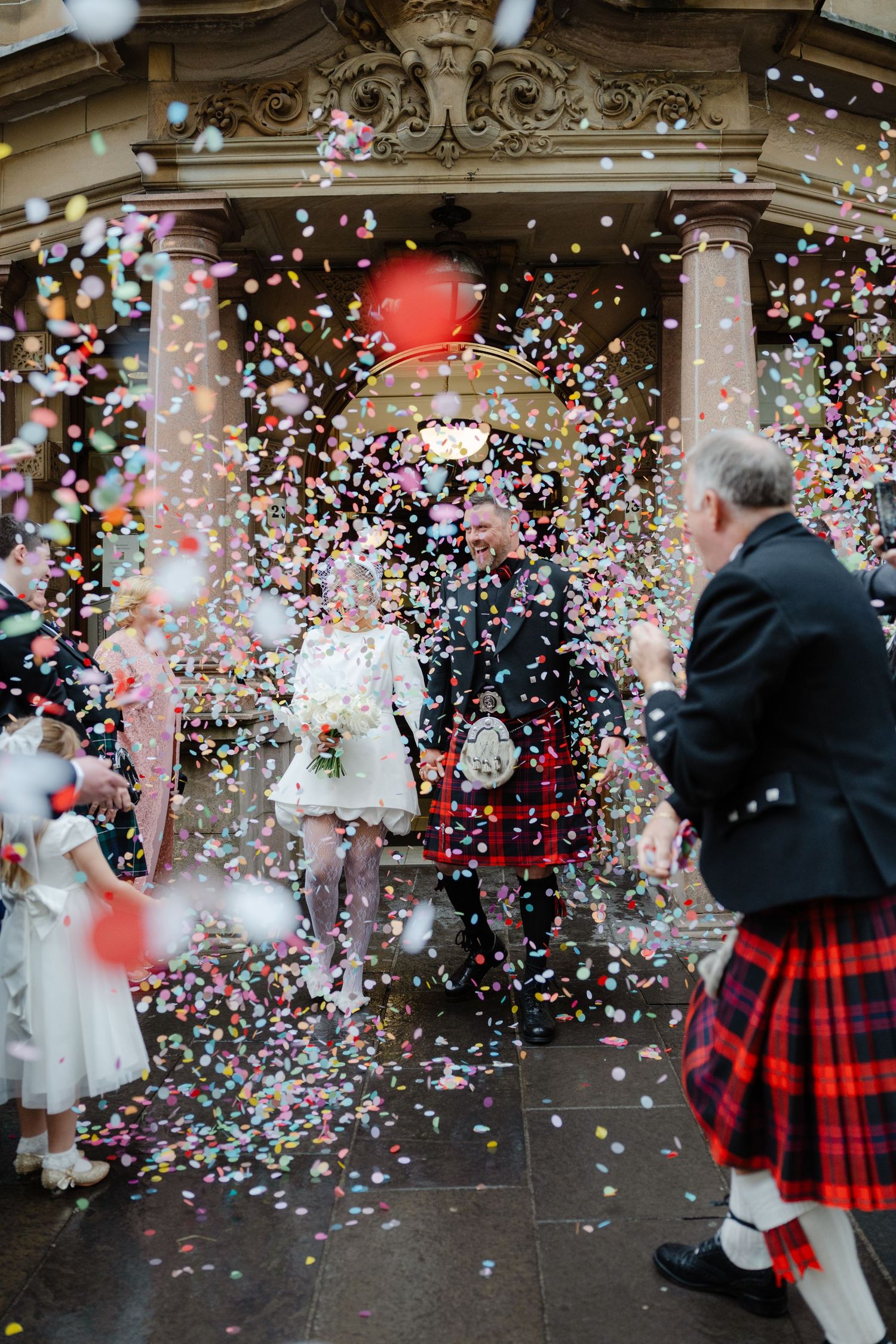 cool ayrshire wedding couple relaxed