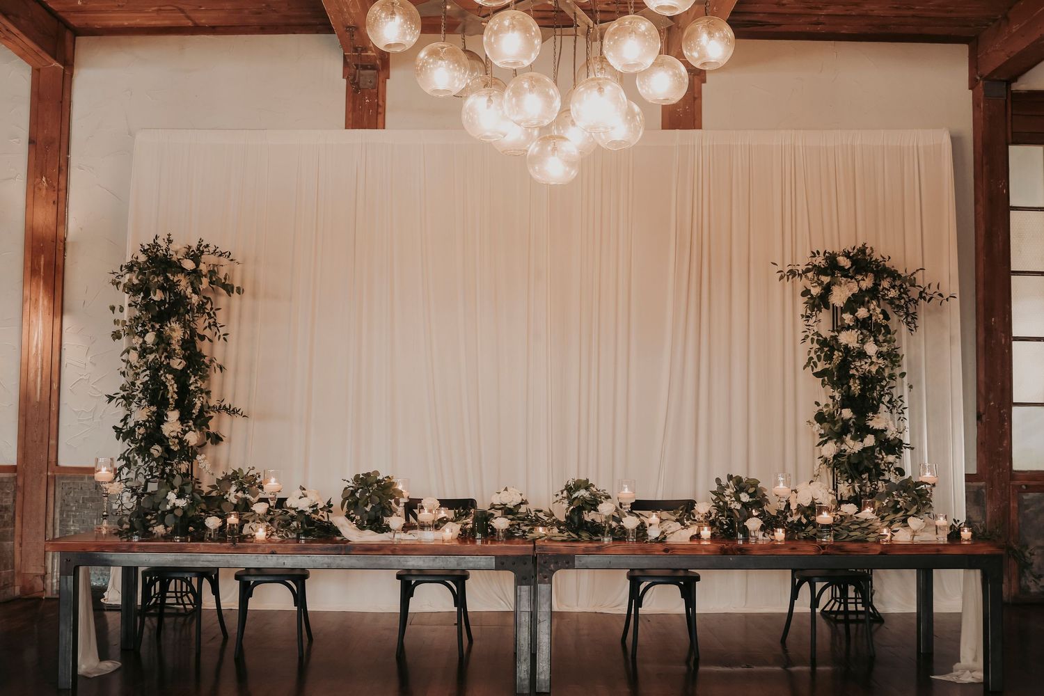 Reception room at The Cotton Mill before guests arrive