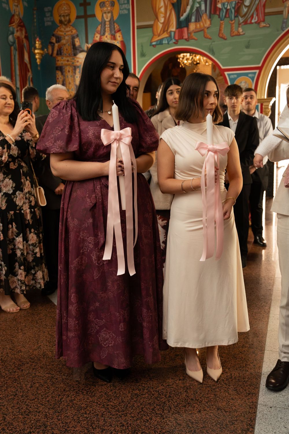 Traditional Orthodox baptism ceremony at a Macedonian Orthodox Church Wollongong