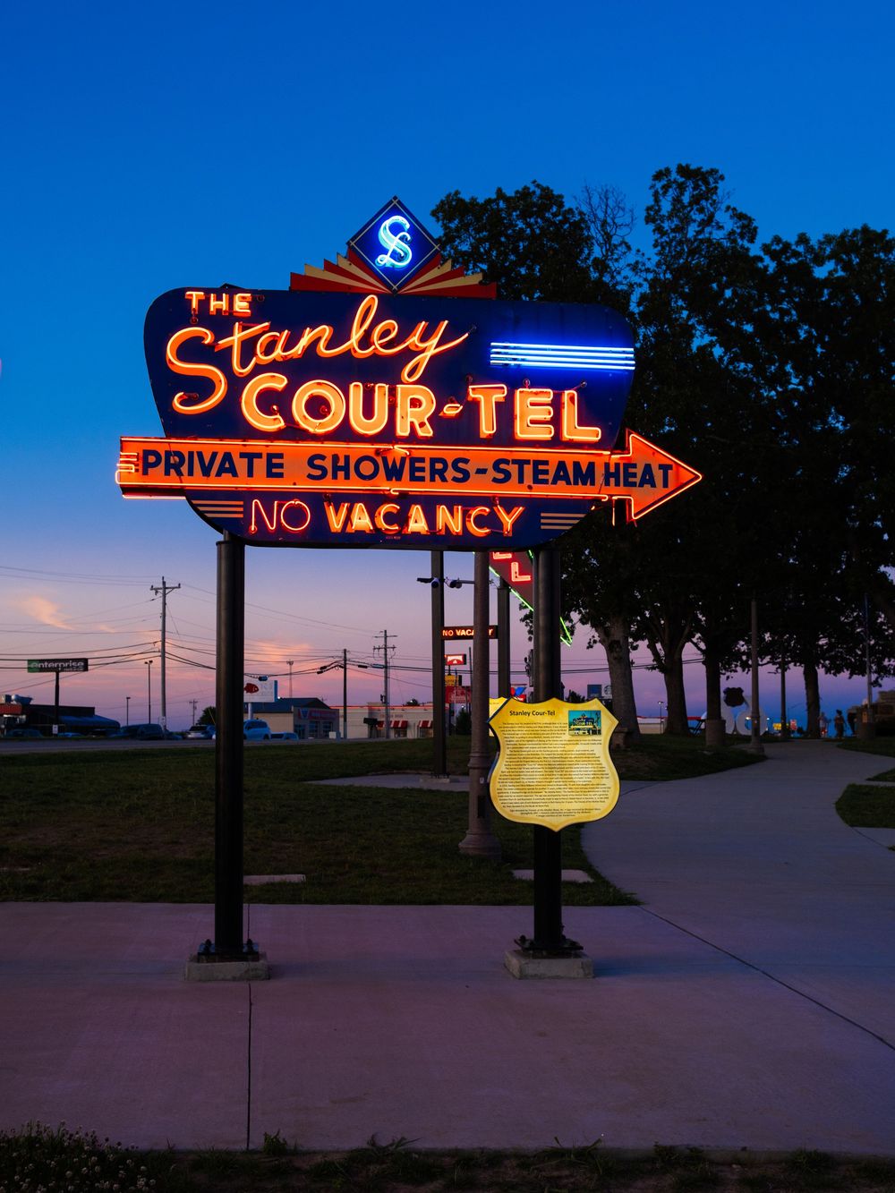 Route 66 Neon Park. St. Robert, MO. June 12, 2026. David J. Manning.