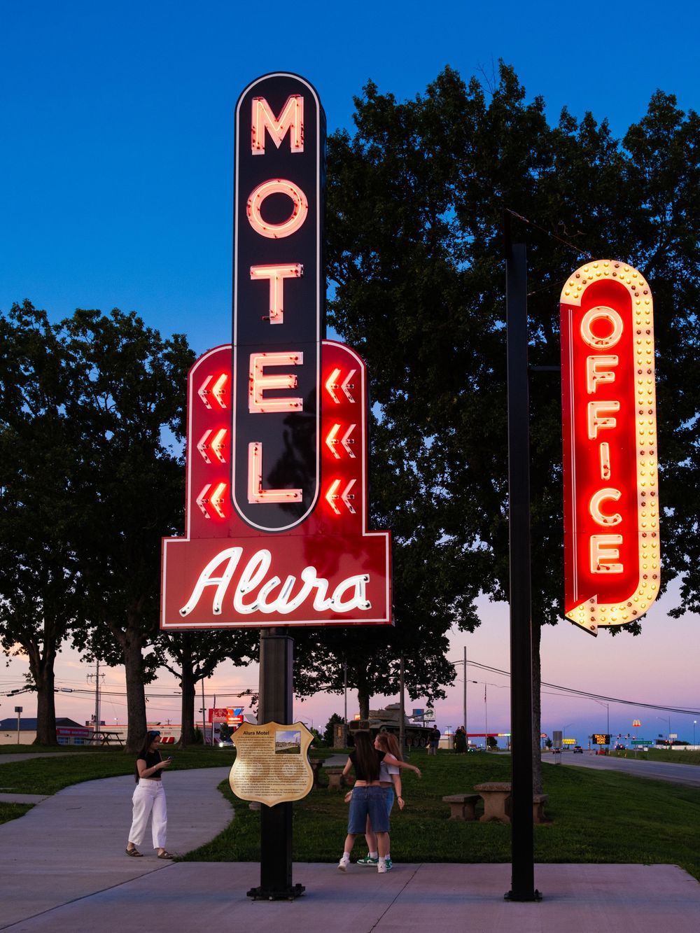 Route 66 Neon Park. St. Robert, MO. June 12, 2026. David J. Manning.