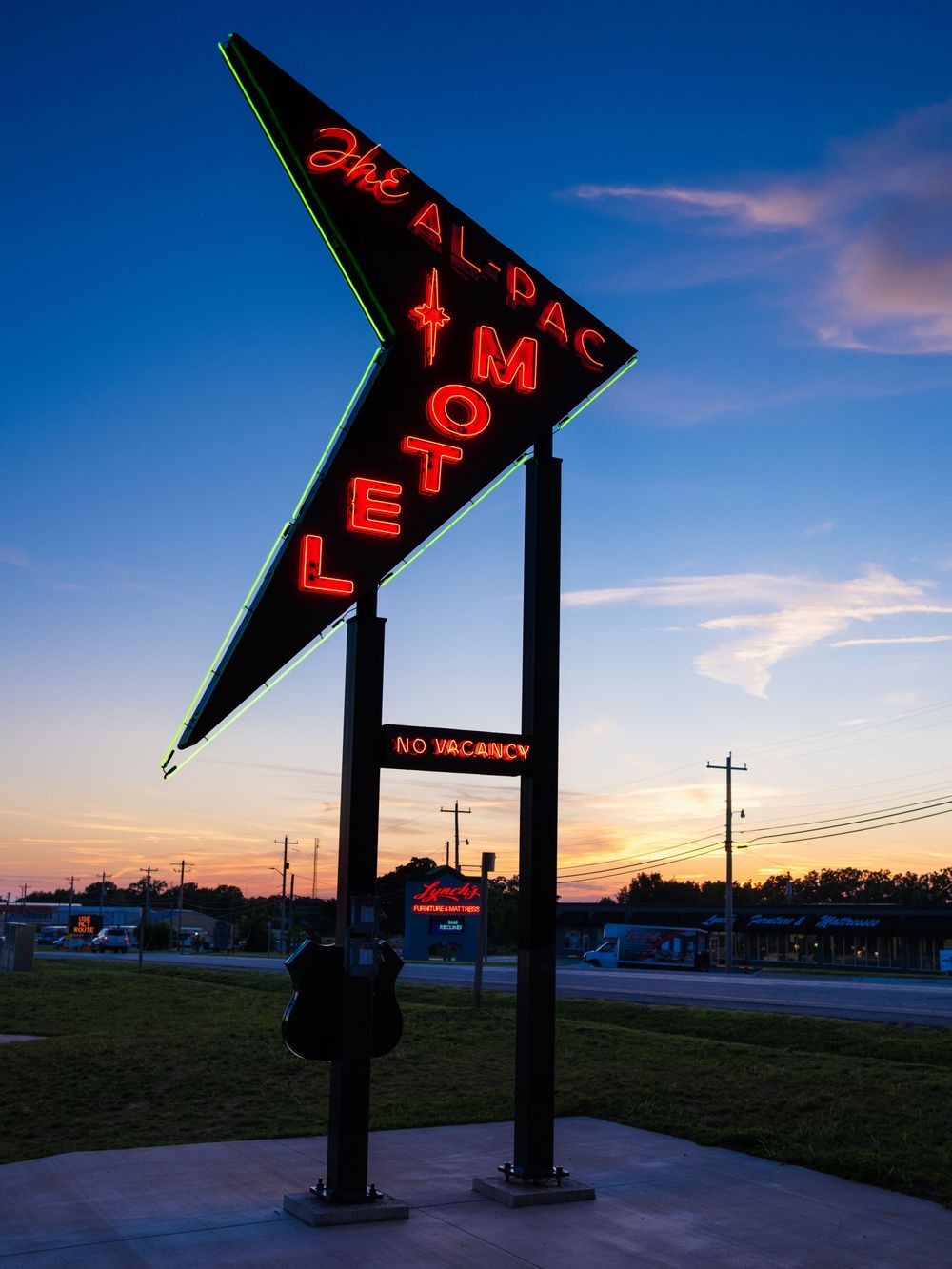 Route 66 Neon Park. St. Robert, MO. June 12, 2026. David J. Manning.