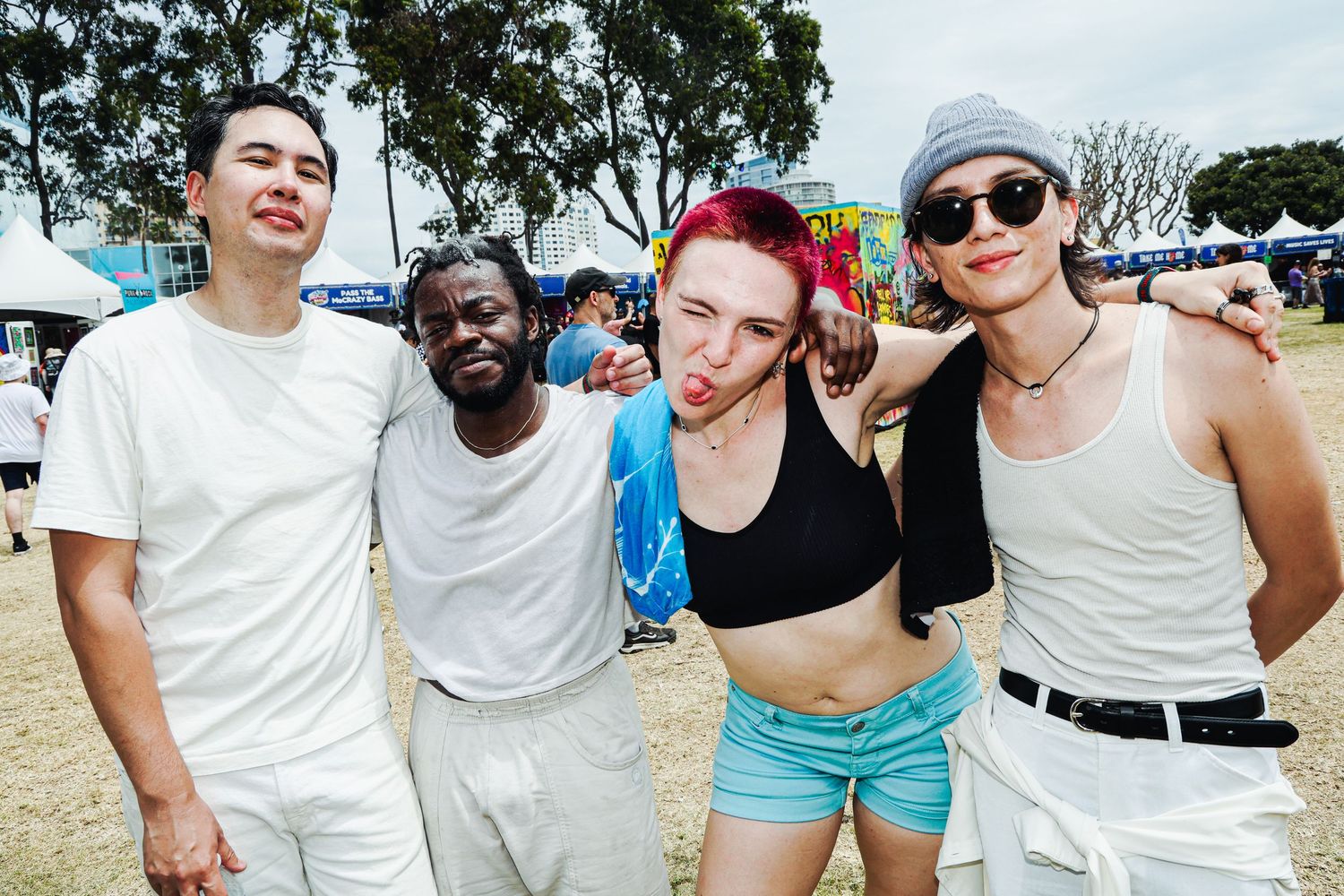 Addie Addie Addie at Vans Warped Tour 2026 in Long Beach, CA. Addie with bandmates.