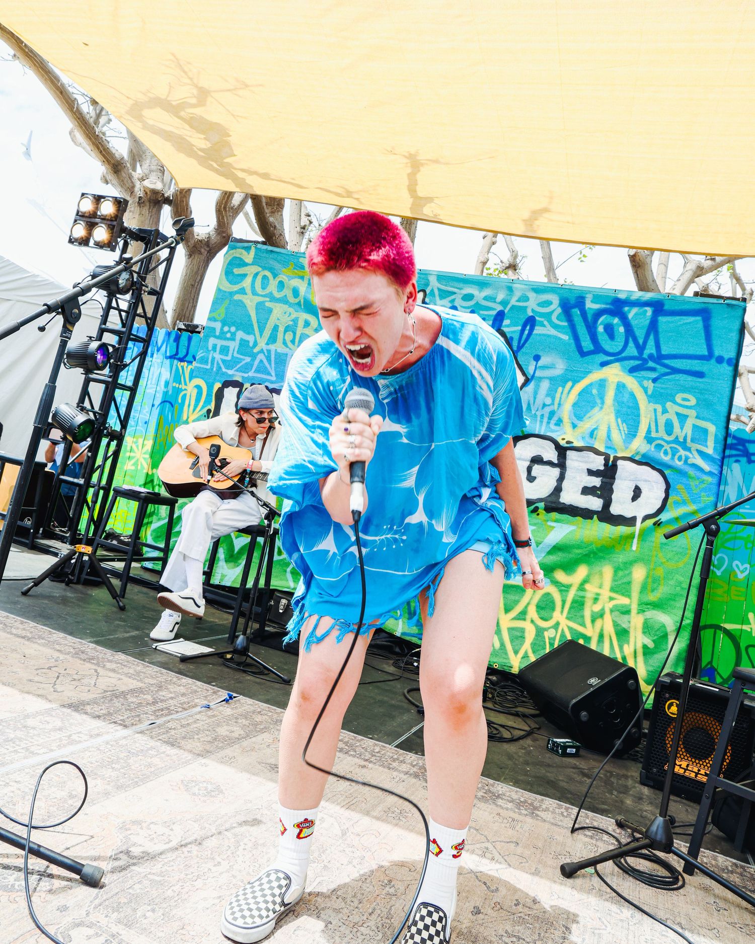 Addie Addie Addie at Vans Warped Tour 2026 in Long Beach, CA. Addie singing on stage.