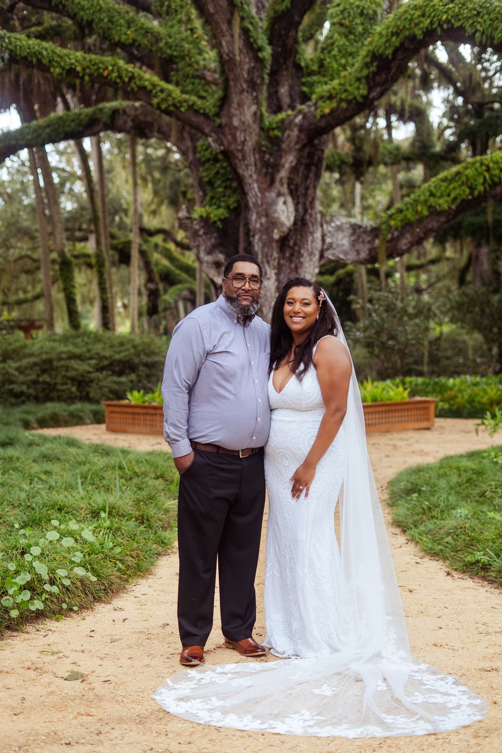 Washington Oaks Gardens State Park Wedding portraits in Palm Coast, Florida. Family portrait photography.