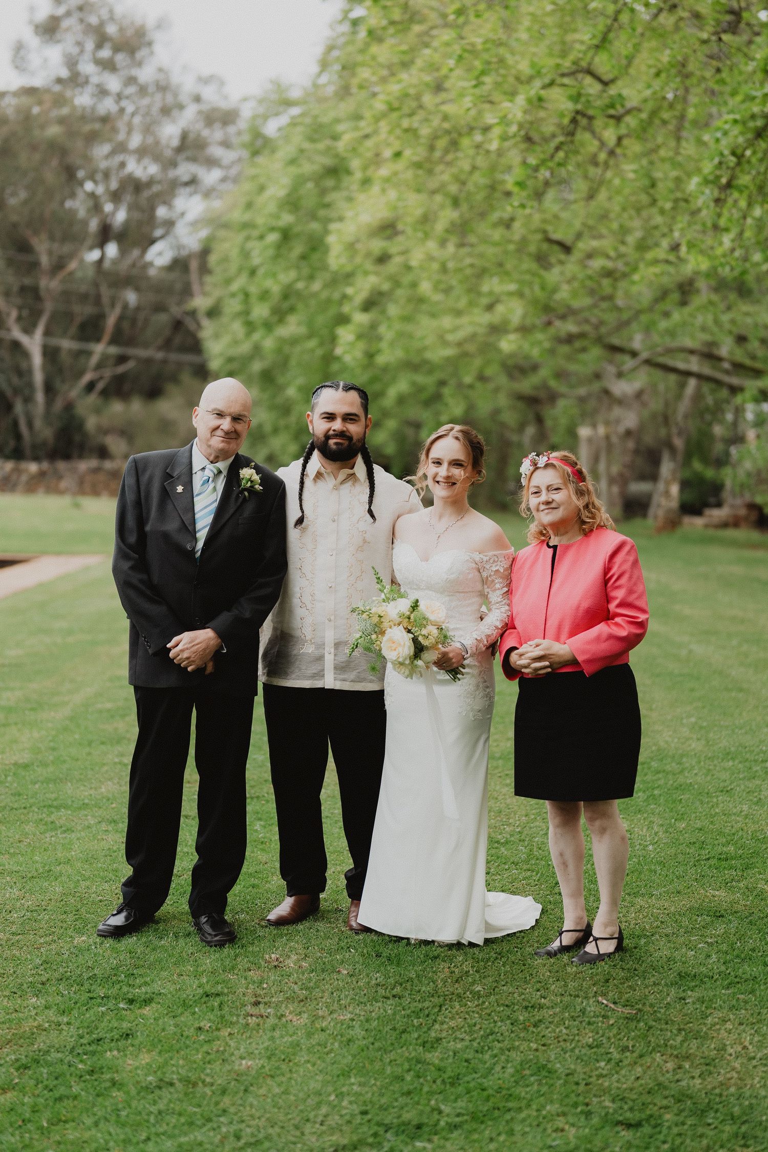 Family group portrait with Christopher and Lucy