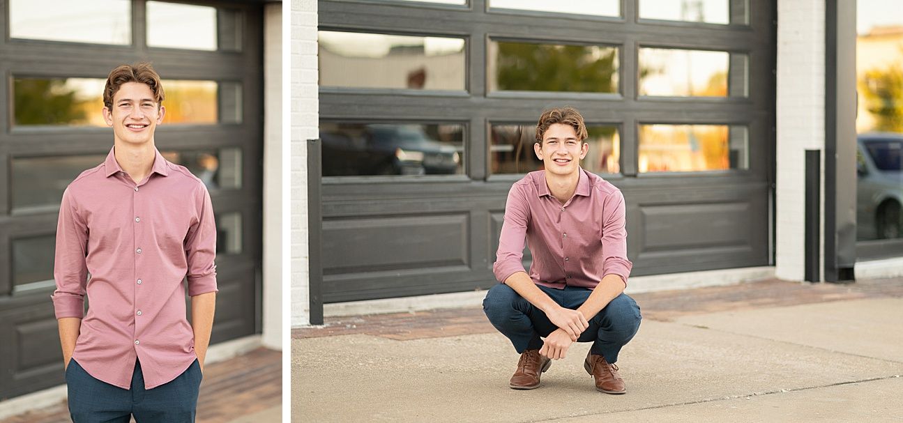 Bartlesville High Senior Guy Session in Downtown Bartlesville, BHS Track and Grassy Field by Bartlesville Senior Photogr