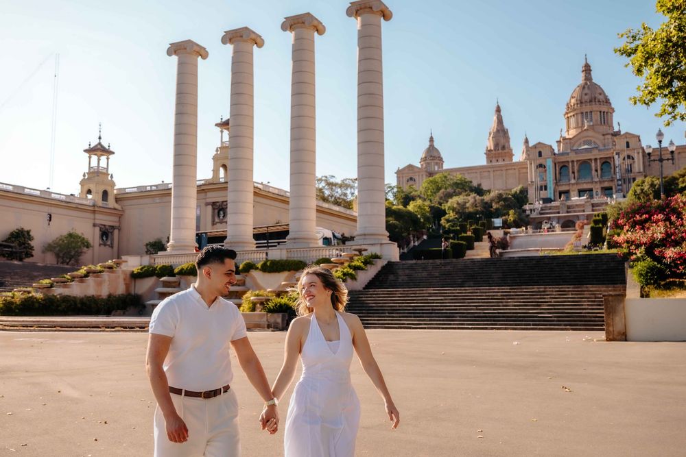 Morning engagement photoshoot Barcelona