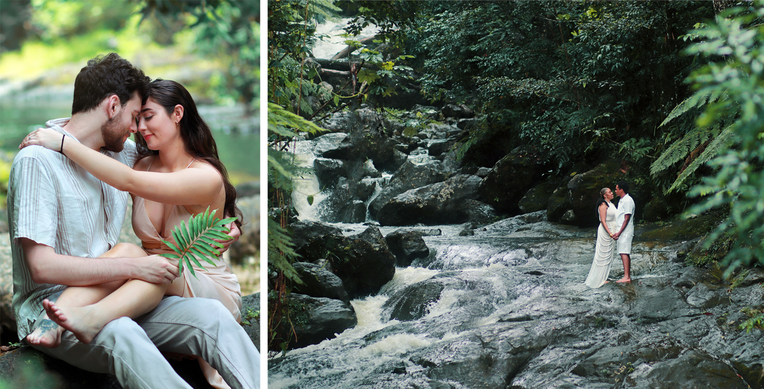 El Yunque Engagement Photoshoot. Puerto Rico Photographer. Albert Ray Photo. El Yunque. Portrait Photography. Puerto Rico Travel.