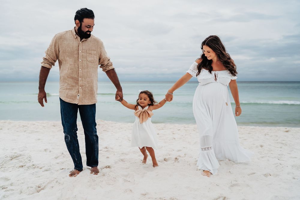 30A Family Maternity Photo Session In Seacrest Beach Florida - 30A Maternity Photographer - Sam Haines Photography