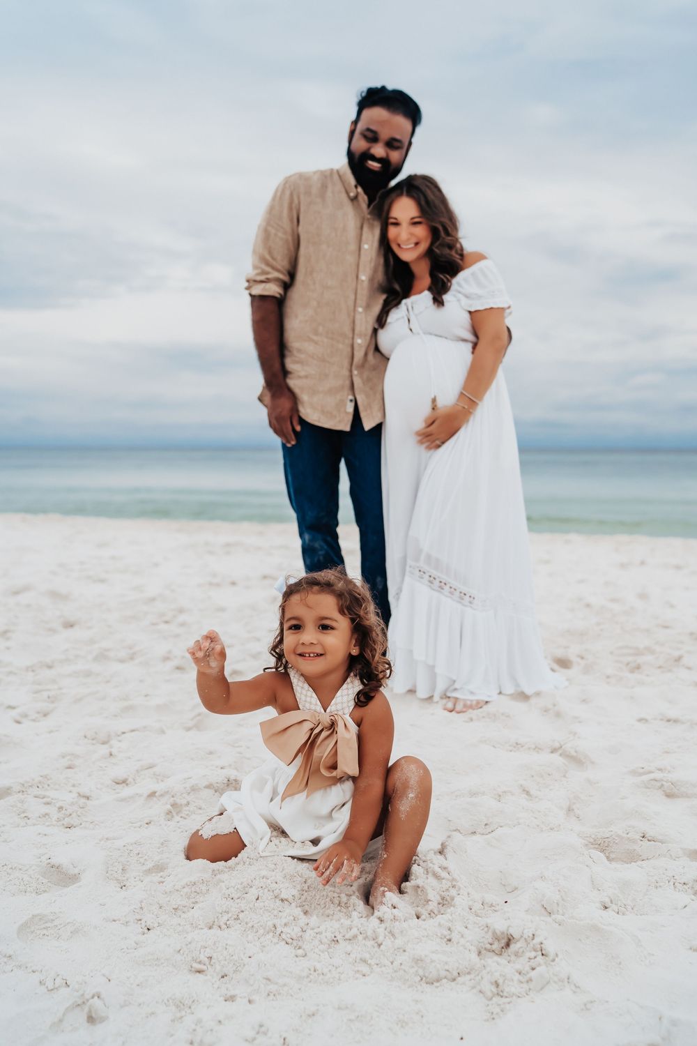 30A Family Maternity Photo Session In Seacrest Beach Florida - 30A Maternity Photographer - Sam Haines Photography