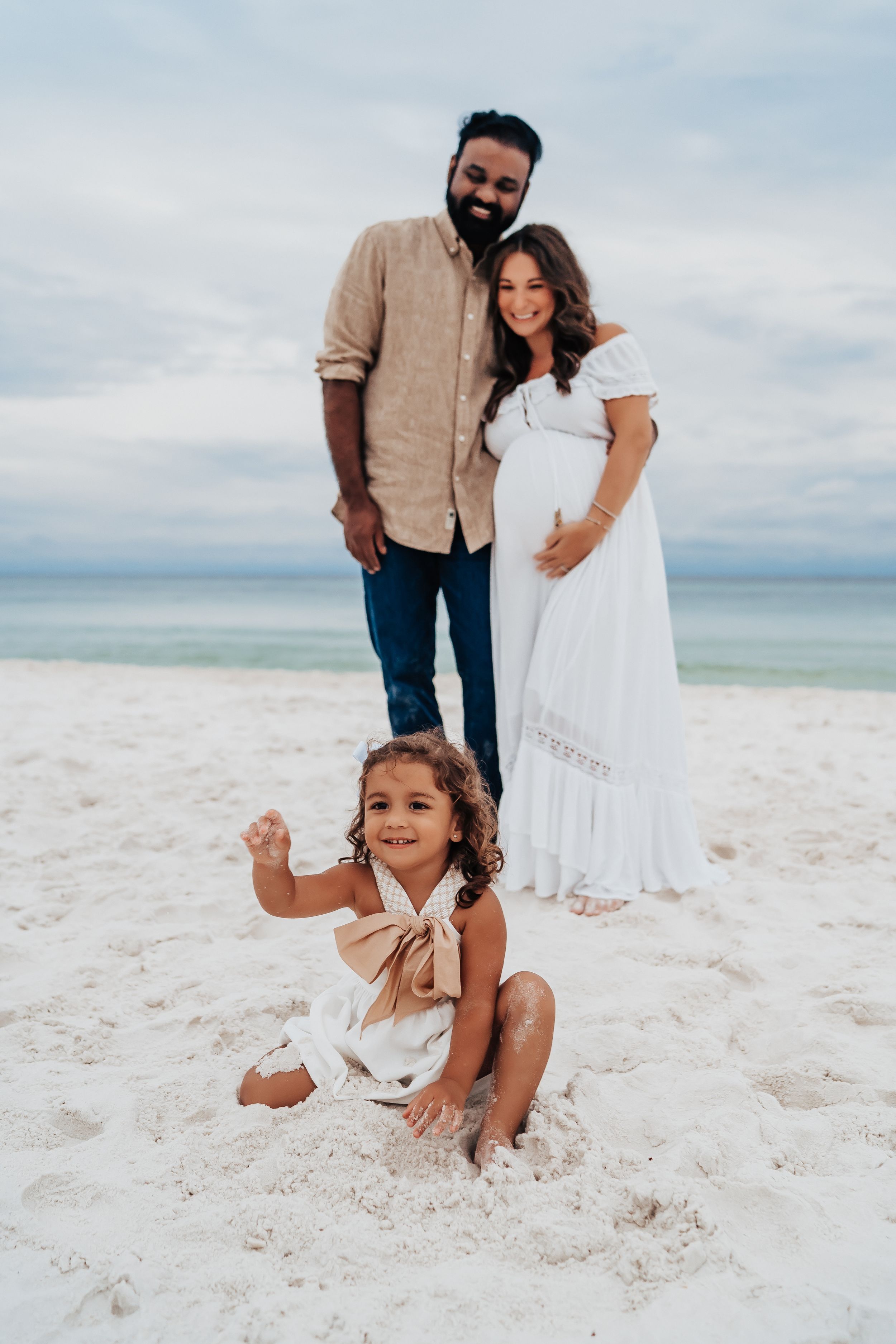 30A Family Maternity Photo Session In Seacrest Beach Florida - 30A Maternity Photographer - Sam Haines Photography