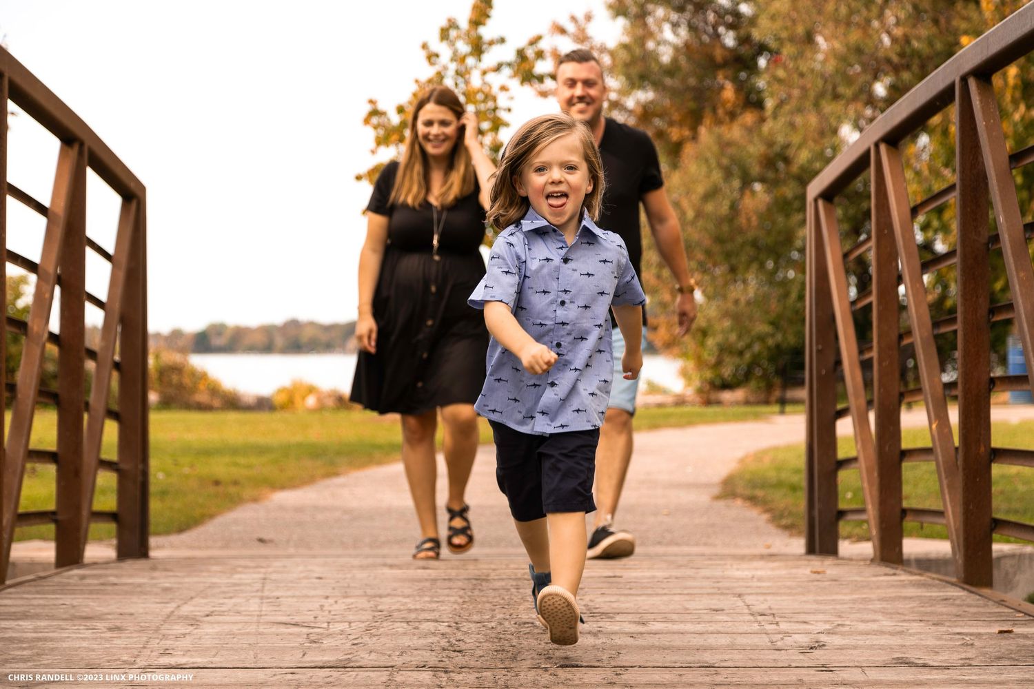 Gorgeous Fall Family Photo photographed by Chris Randell, Linx Photography of Barrie Ontario
