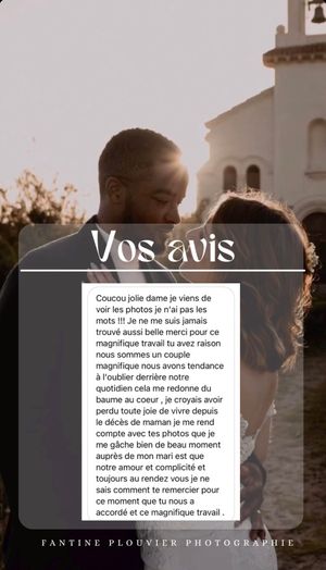 Photography testimonials overlaid on a sunset scene with architectural elements.