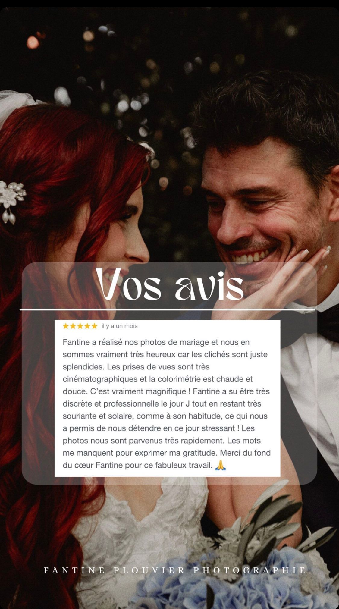 Customer review testimonials displayed on a dark background with bokeh lighting effects.