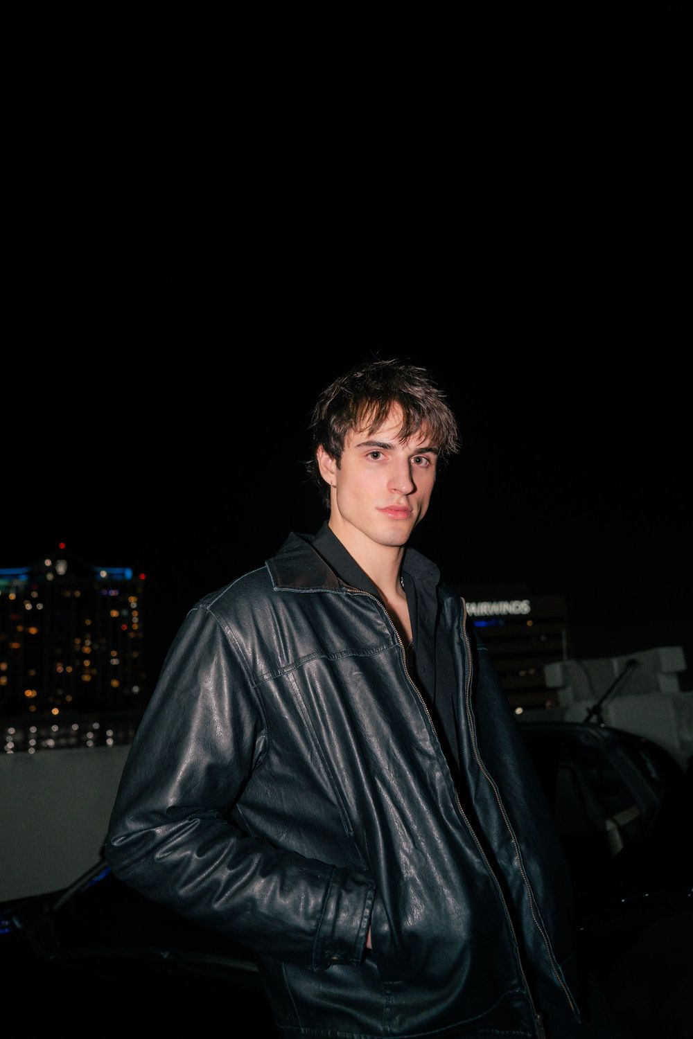 portrait photo of man in downtown orlando