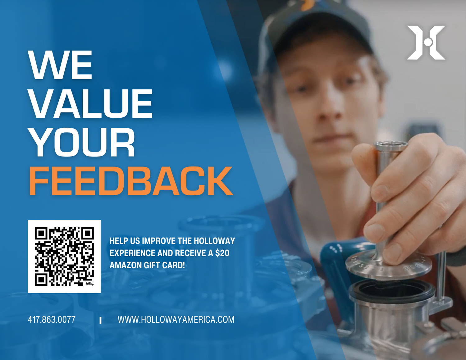 A custom graphic designed corporate postcard.