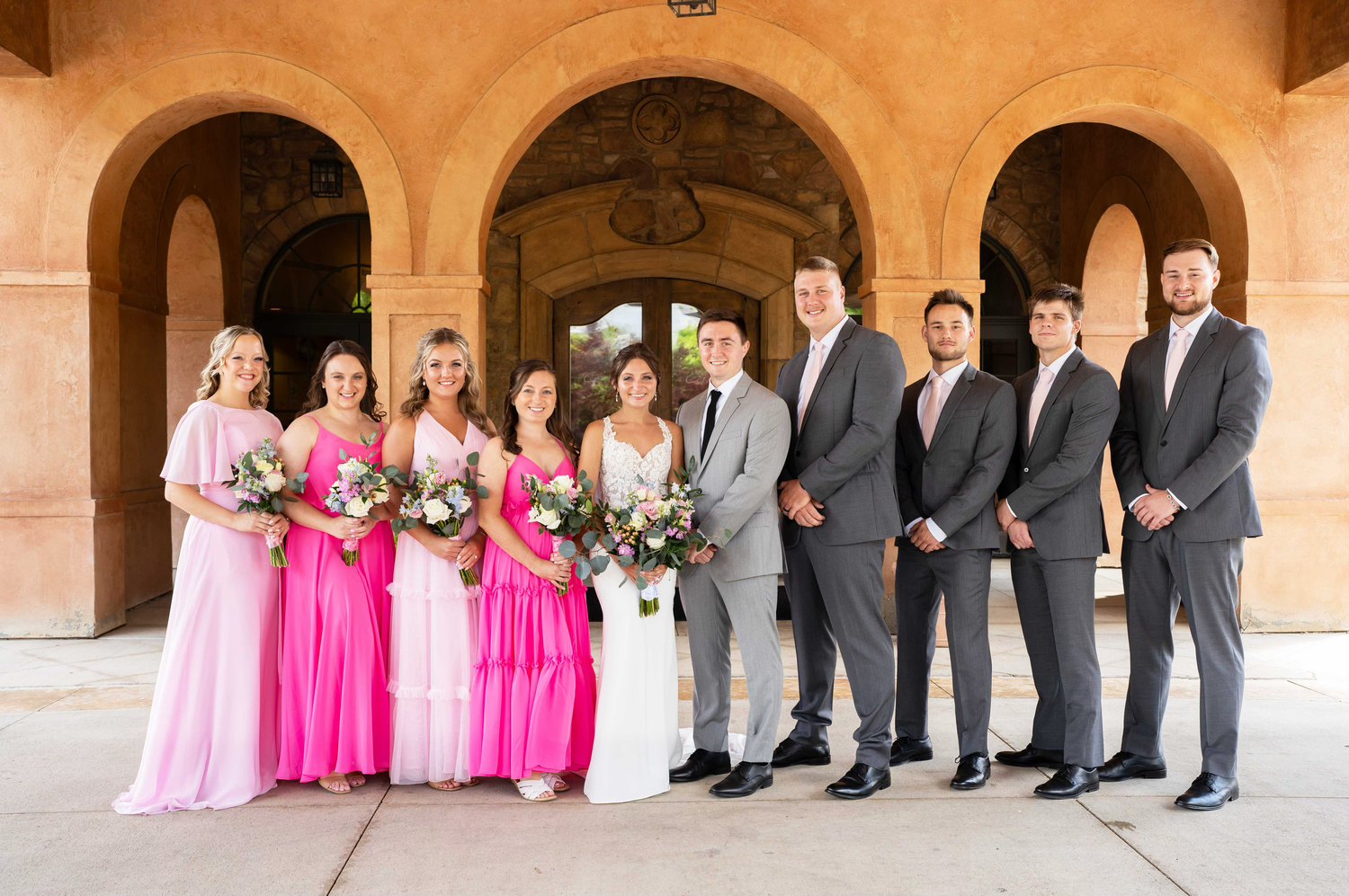 Wedding party at the club at corazon photos