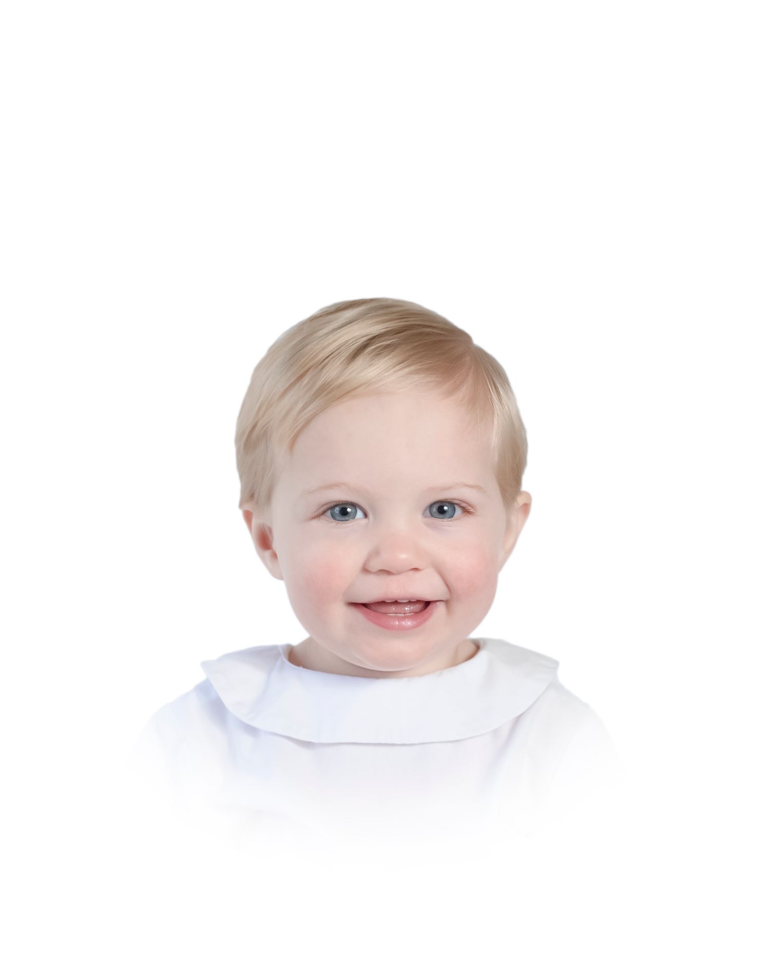 Artistic portrait collection featuring soft lighting and white wardrobe.