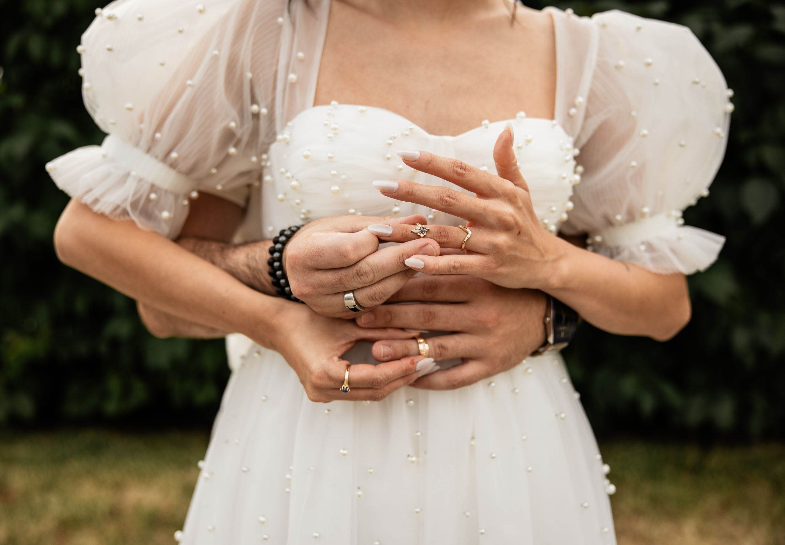 couple sliding in each others ring