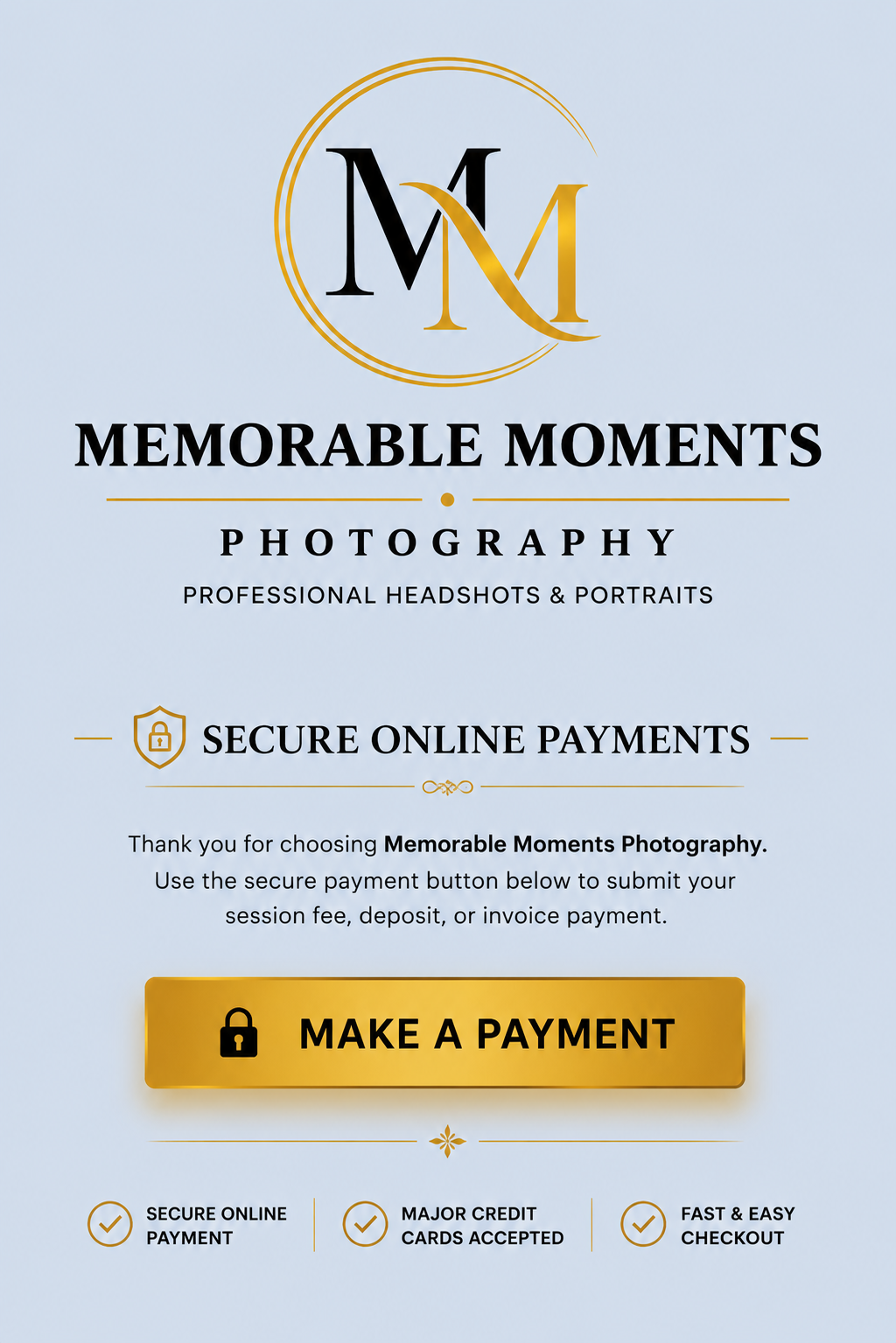 Payment page