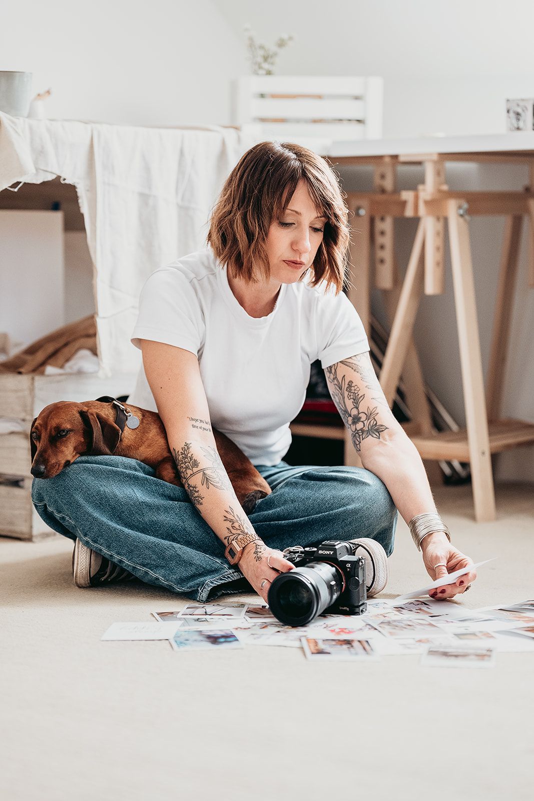 branding and product photographer in Deal Kent sorting through images from creative brands