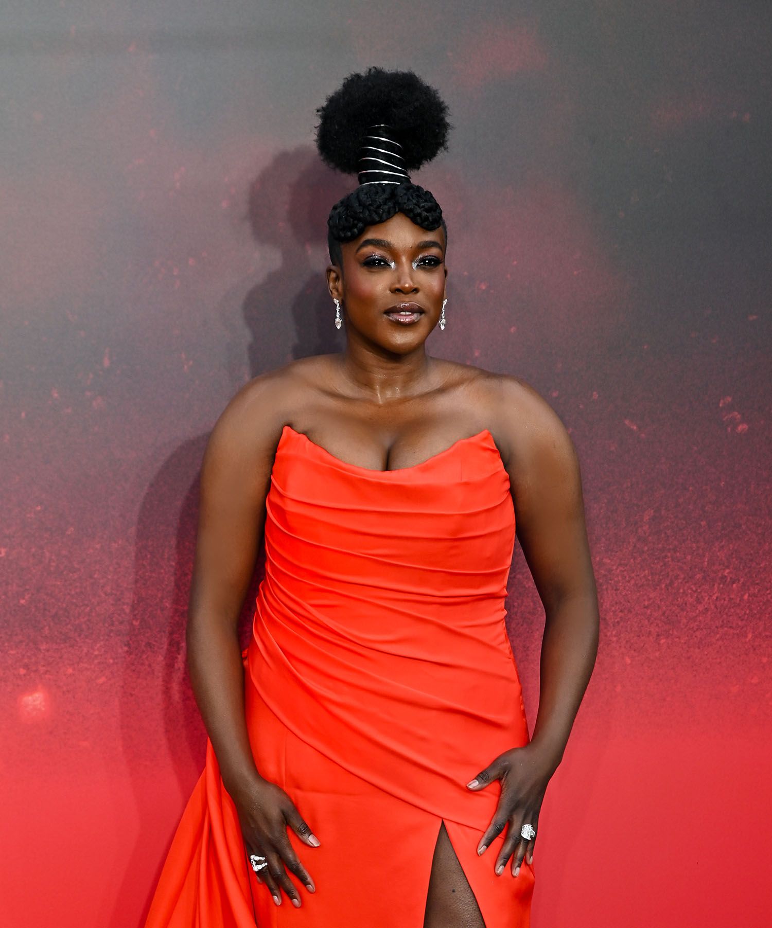 Wunmi Mosaku attends Sinners European Movie Premiere at London's Leicester square