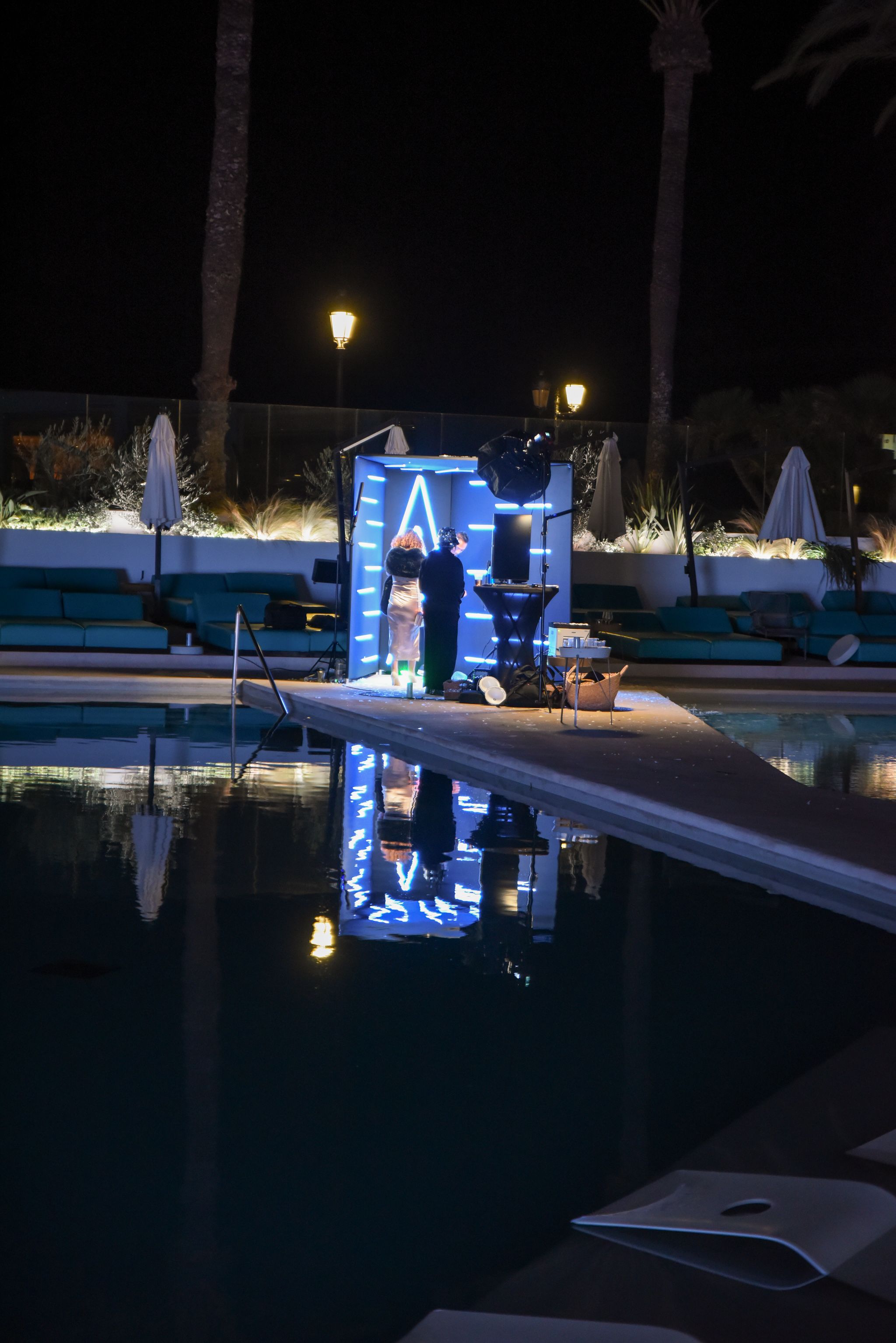 vogue booth set up at w ibiza