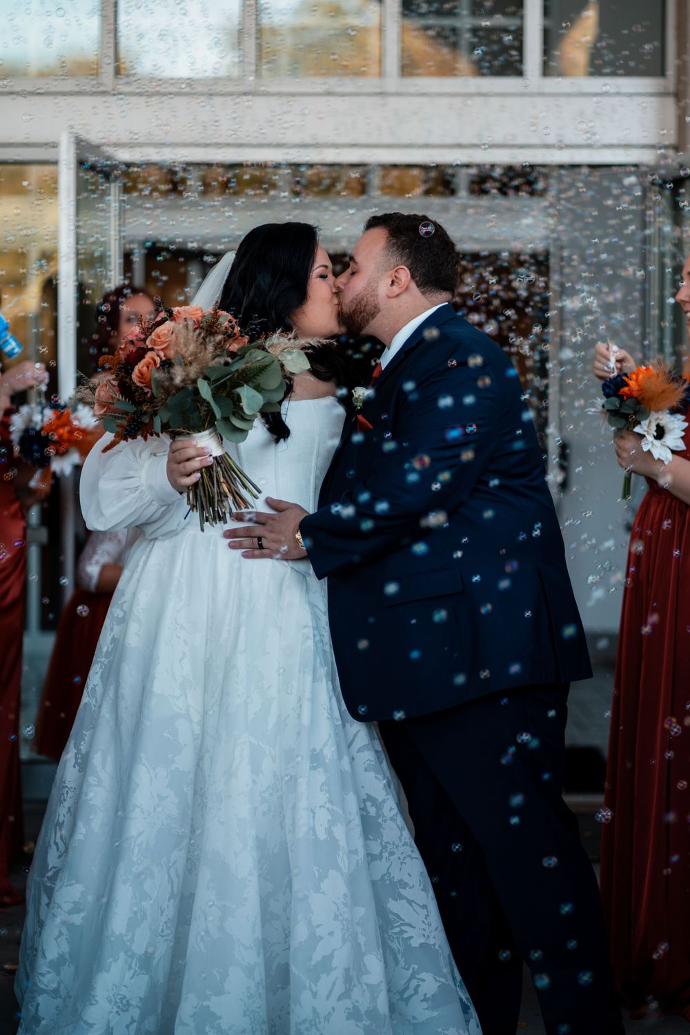 Bubble exit wedding