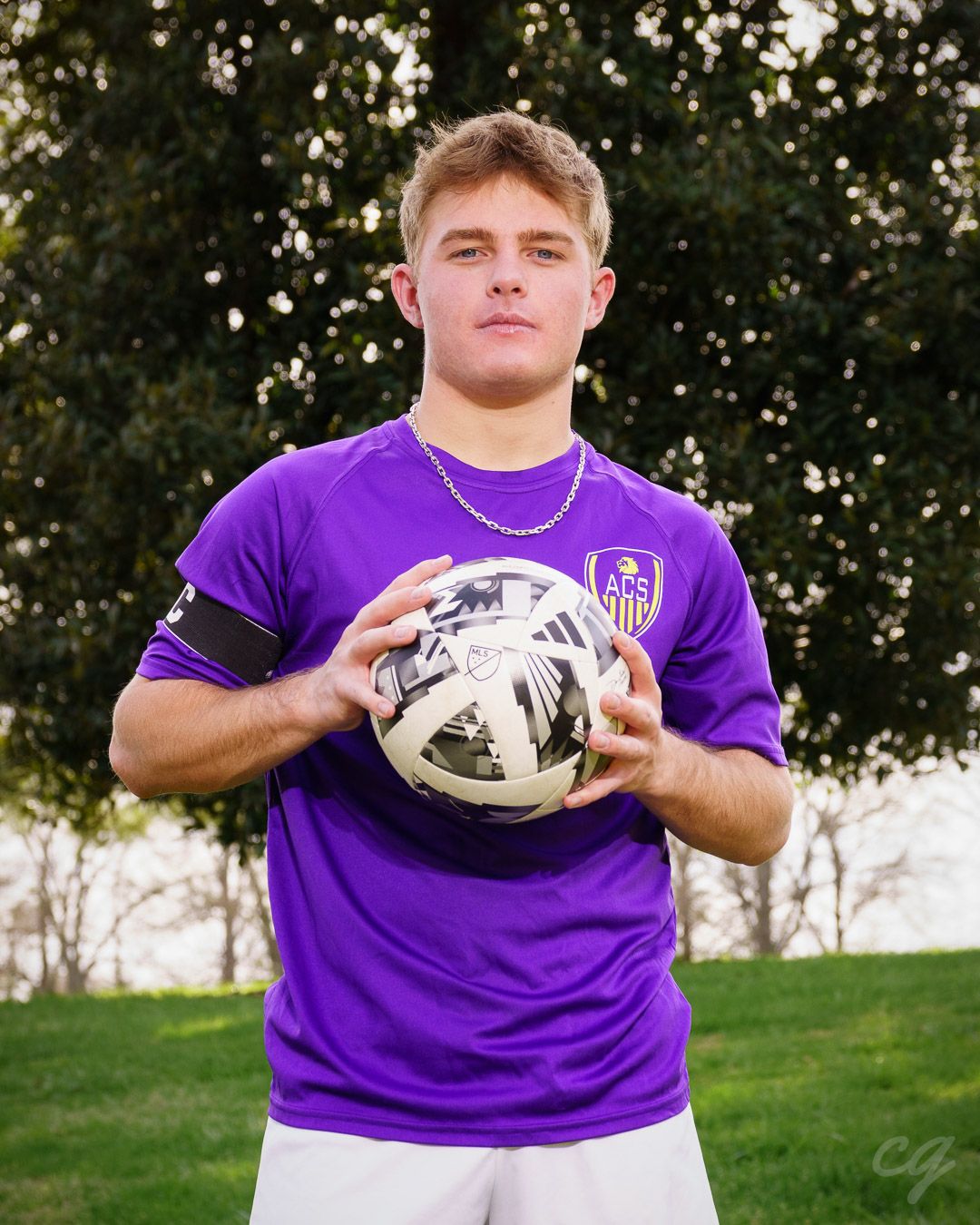Soccer player outside