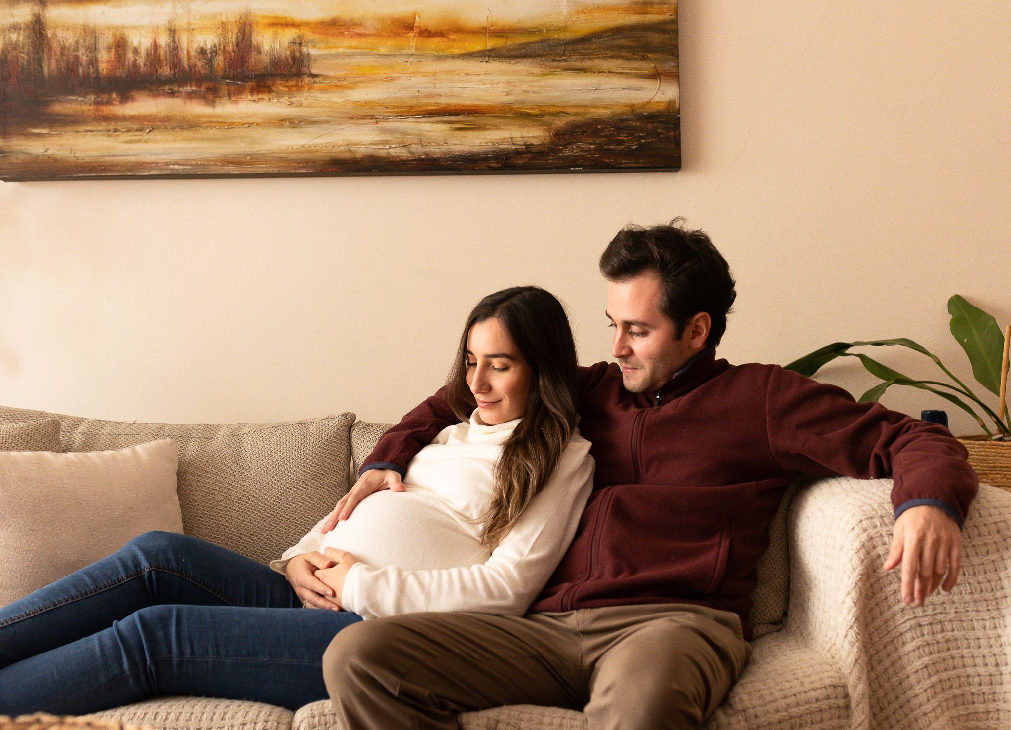 min fotografia chile sesiones embarazada casa domicilio