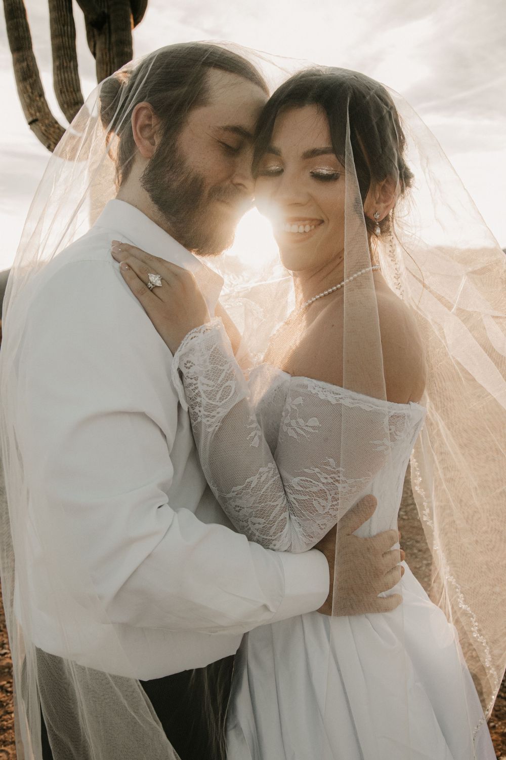 Emotional wedding photography capturing authentic moments between newlyweds.