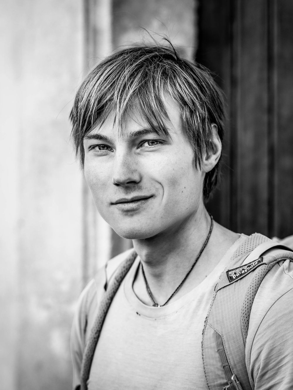 Portrait of Alex Megos in Buoux, France. Photo Jan Virt.