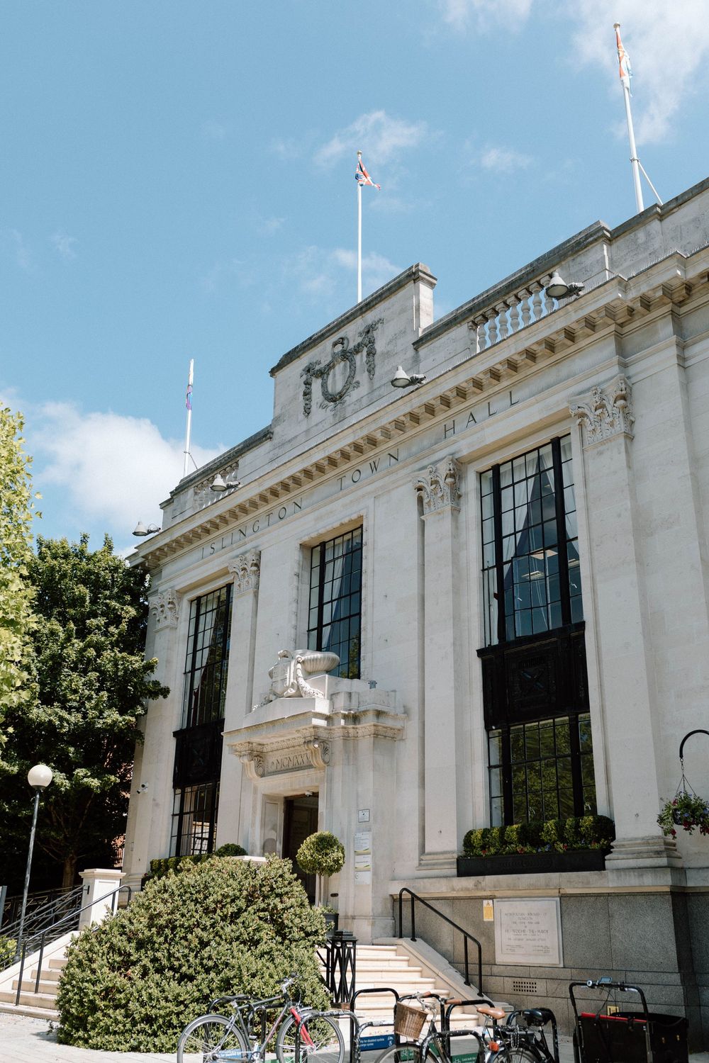Islington Town Hall wedding venue.