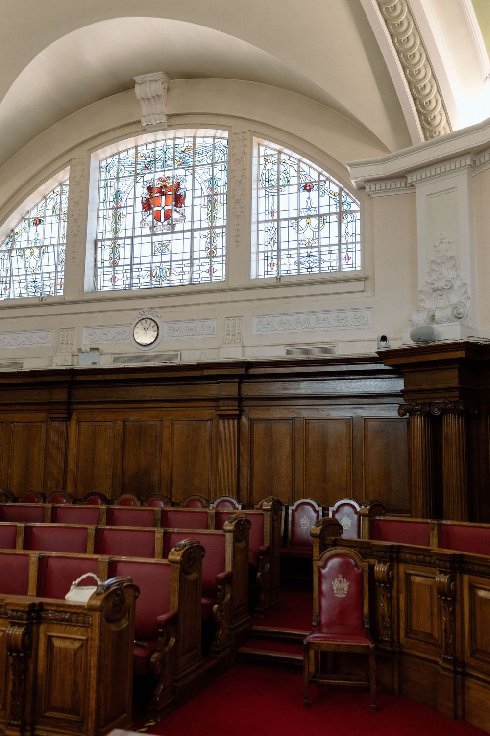 The Council Chamber at Islington Town Hall.