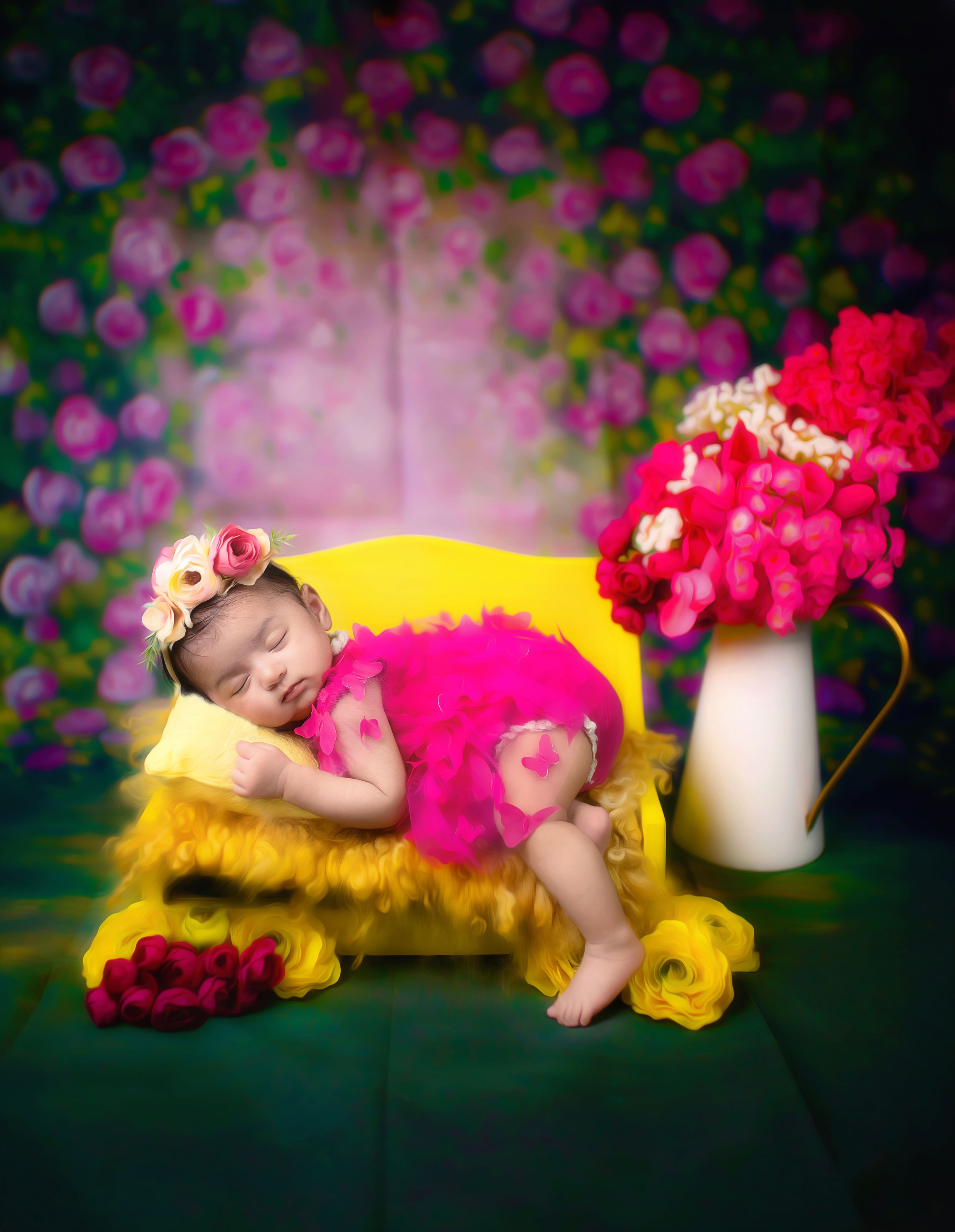 Frisco in-home newborn photography by Bhaire Photography, gentle lifestyle baby session with parents
