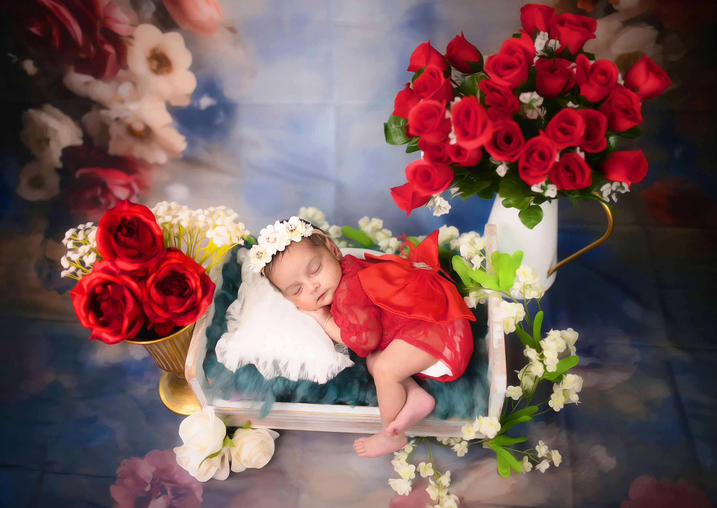 Frisco + all of Dallas TX newborn photography with neutral wraps and soft textures by  Bhaire Photography, studio lifestyle session
