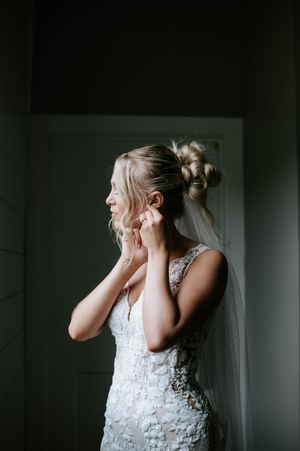 Bride getting ready, Redemption Ranch Wedding Day Photography