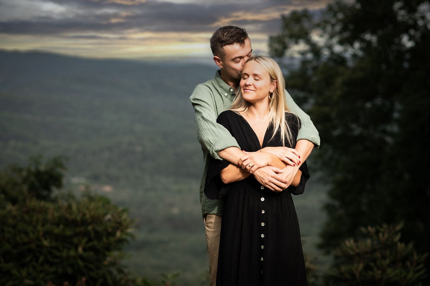 Surprise Proposal Portrait. Taken at Primland Resort in Meadows of Dan, VA.