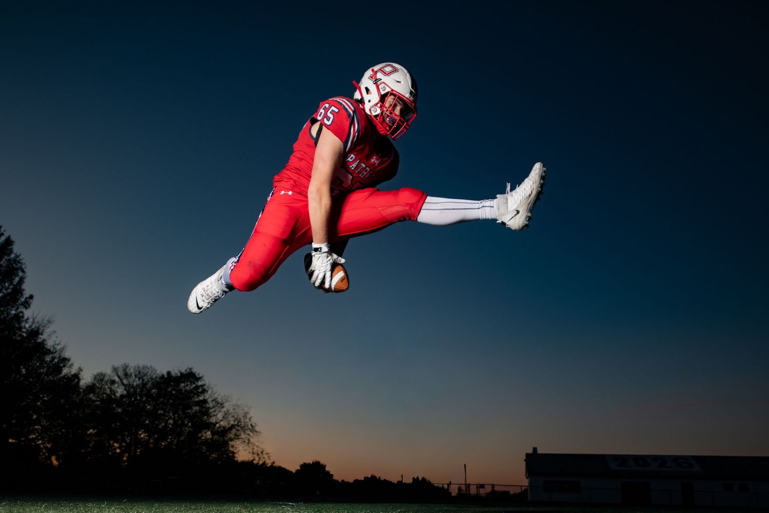 Sports photography Studio specializing in dramatic sports portraits.