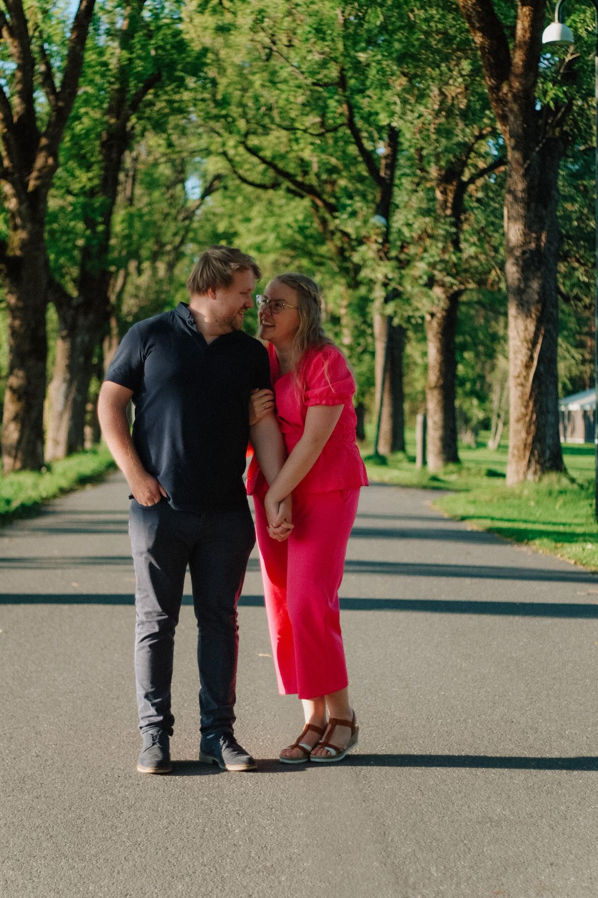 Couple in love in Norway, Engagement