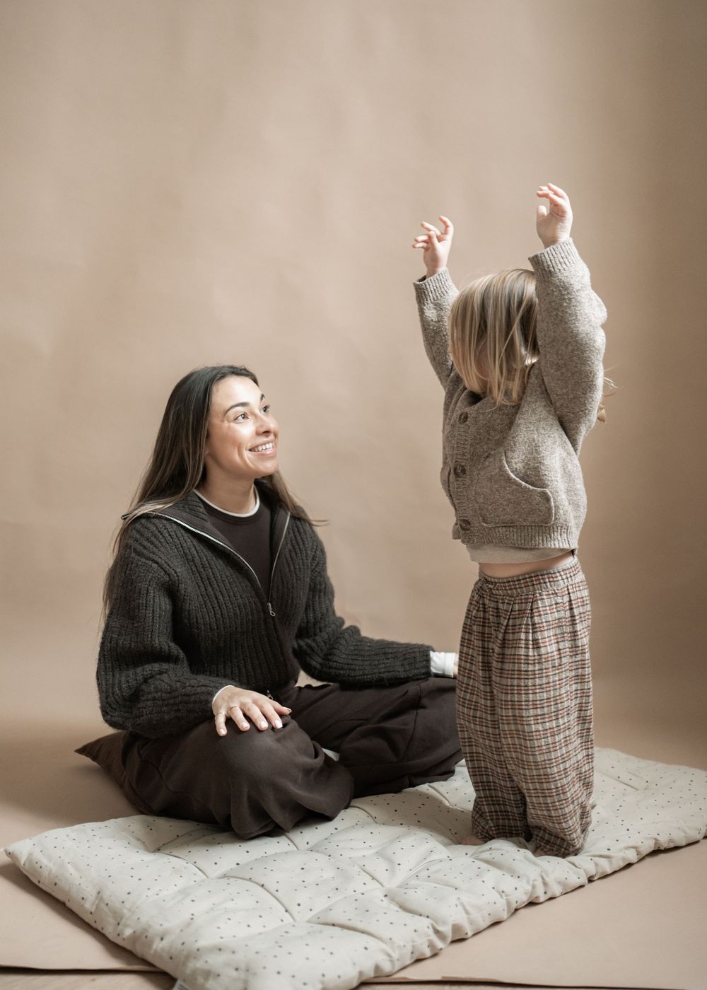 Mother and son studio photoshoot  London