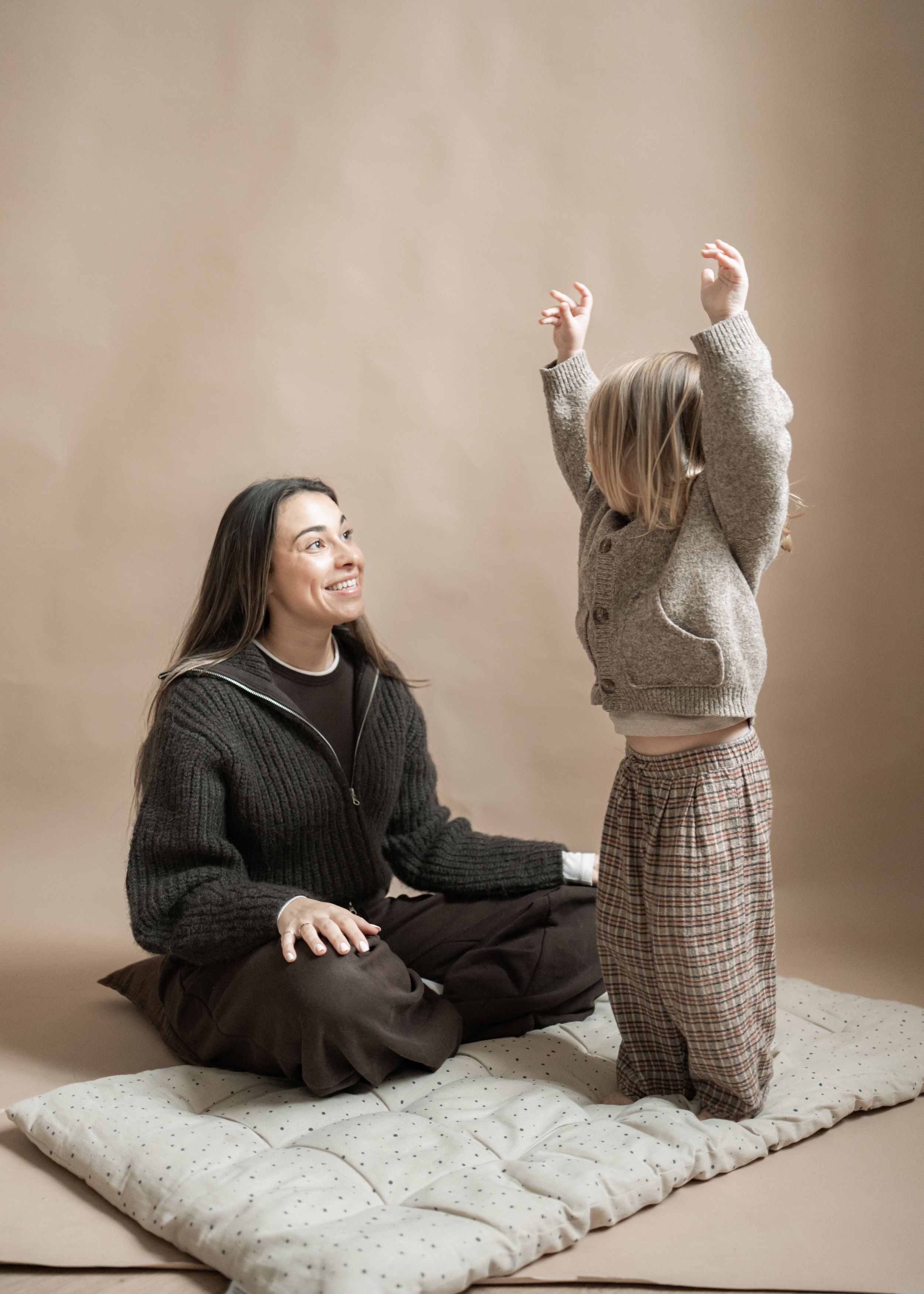 Mother and son studio photoshoot  London