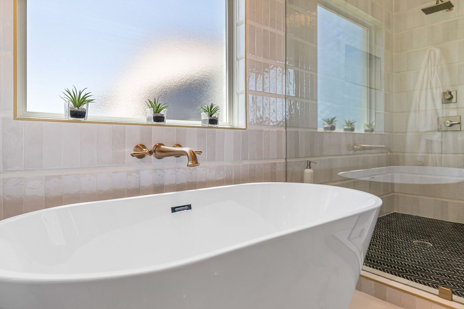 primary bathroom luxury new build home real estate interior design details